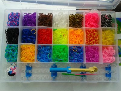 Лот: 5546080. Фото: 1. Loom Bands супер большой набор... Для рукоделия