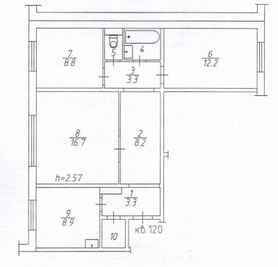 Лот: 3231792. Фото: 1. Продам 3к Покровка, т. 242-02-58... Квартиры, студии