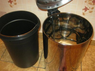 Лот: 3226112. Фото: 1. Новое ведро для мусора,хромированное... Инвентарь для уборки