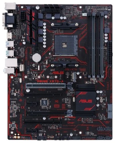 Лот: 17196401. Фото: 1. Матплата ASUS PRIME X370-A amd... Материнские платы