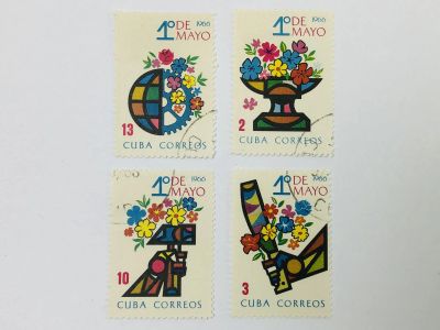 Лот: 23594326. Фото: 1. День Труда, 1 мая. Цветы. Полная... Марки
