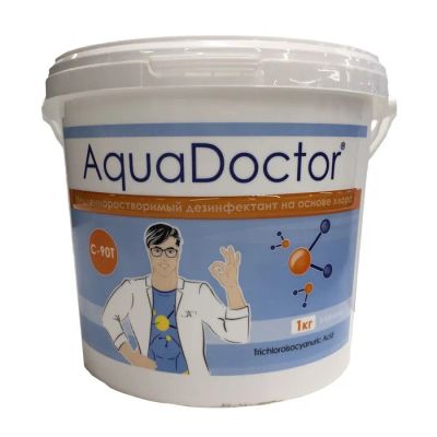 Лот: 22366090. Фото: 1. Хлор AquaDoctor 1 кг ведро, табл... Бассейны, аксессуары и комплектующие