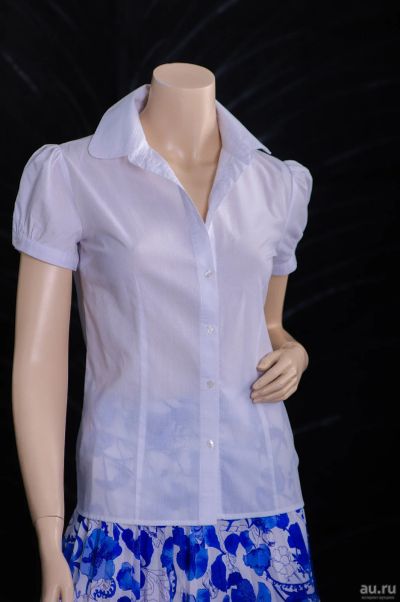 Лот: 17739852. Фото: 1. Блузка белая 40-44 разм. Рубашки, блузки, водолазки