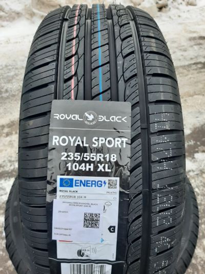 Лот: 25551261. Фото: 1. 235/55 R18 104H Royal Black Royal... Шины