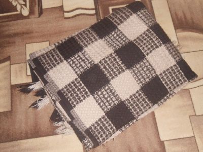 Лот: 6871680. Фото: 1. Плед (покрывало), шерсть. Пледы, покрывала