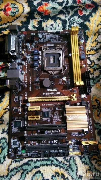 Лот: 13751176. Фото: 1. Asus H81 Plus 1150s. Материнские платы