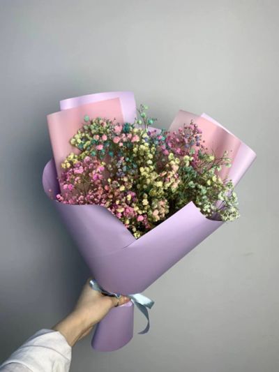 Лот: 25527864. Фото: 1. 6. Букет-комплимент из сухоцветов. Свежие цветы