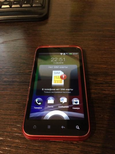 Лот: 11500129. Фото: 1. Смартфон HTC Incredible S red. Смартфоны
