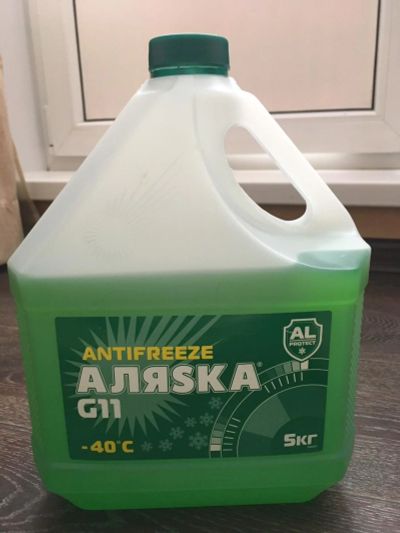 Лот: 11273636. Фото: 1. Антифриз Аляска -40 G11 green. Масла, жидкости