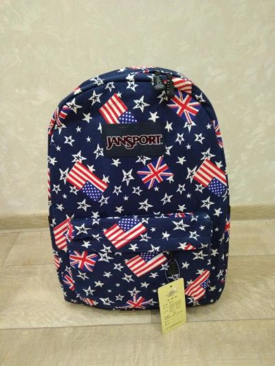 Лот: 10047282. Фото: 1. Текстильный рюкзак Jansport «Флаги... Рюкзаки, портфели