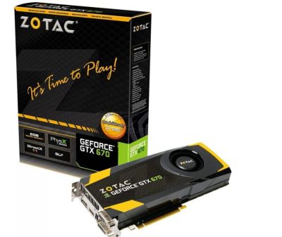 Лот: 6919184. Фото: 1. Gtx 670 ZOTAC reference. Видеокарты