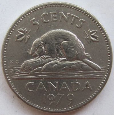 Лот: 5913745. Фото: 1. Канада 5 центов 1979. Америка