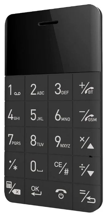 Лот: 8171790. Фото: 1. Антисмартфон Elari CardPhone черный. Кнопочные мобильные телефоны