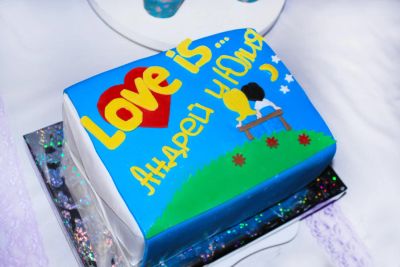 Лот: 3730754. Фото: 1. Торт Жевачка Love is... Торты, пирожные
