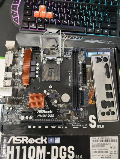 Лот: 21259526. Фото: 1. ASRock H110M DGS R3.0 LGA 1151. Материнские платы