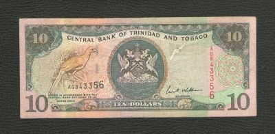 Лот: 9672632. Фото: 1. 10 долларов. Тринидад и Тобаго... Америка