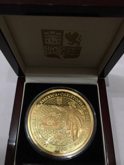 Лот: 10912405. Фото: 1. Золотая монета Британских Виргинских... Америка