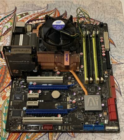 Лот: 15869853. Фото: 1. Сборка Asus P5E, Intel Core2Duo... Комплекты запчастей