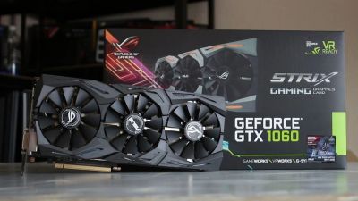 Лот: 16999318. Фото: 1. ASUS Rog Strix GTX1060\6gb Gaming. Видеокарты