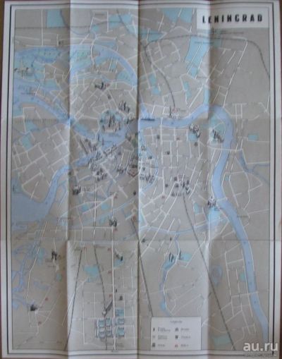 Лот: 16725712. Фото: 1. Ленинград. Cхема города. Карты и путеводители