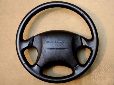 Лот: 732964. Фото: 1. Руль кожаный Subaru Forester с... Салон