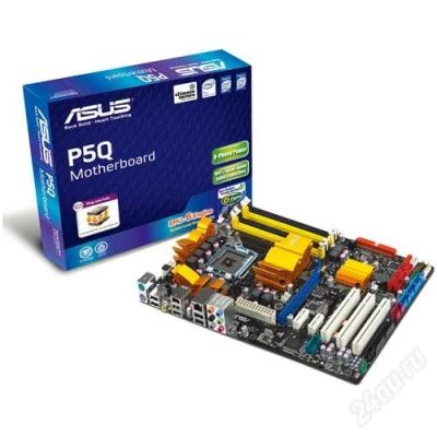 Лот: 1292031. Фото: 1. Мать ASUS P5Q + проц Intel Q6600... Материнские платы