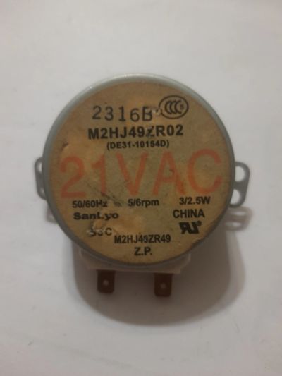 Лот: 25016962. Фото: 1. Микродвигатель тарелки 21vac. Запчасти для микроволновок, мини-печей
