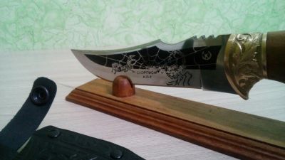 Лот: 10720304. Фото: 1. Скорпион.Гарды-Латунь. Ножи, топоры