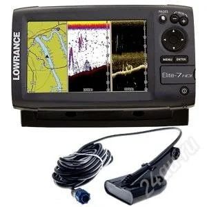 Лот: 2620787. Фото: 1. Lowrance Elite-7 HDI 50/200/455... Эхолоты