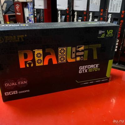Лот: 15113159. Фото: 1. 8192Mb GeForce GTX1070Ti Palit... Видеокарты