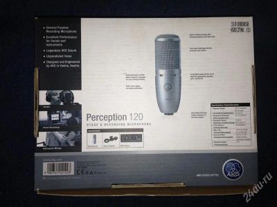 Лот: 2898636. Фото: 1. AKG Perception 120. Студийные микрофоны, радиомикрофоны и радиосистемы