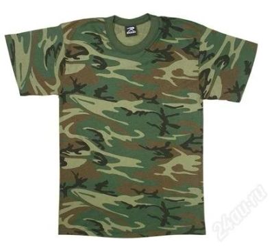 Лот: 1036577. Фото: 1. Woodland Camo T-Shirt Футболка... Снаряжение, маскировка