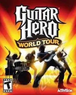 Лот: 210995. Фото: 1. Guitar Hero World Tour + Гитара. Аксессуары для игровых приставок, консолей, геймпады