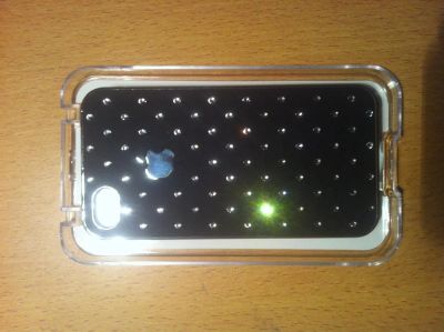 Лот: 3258180. Фото: 1. Чехол на IPhone 4,4S со стразами... Чехлы, бамперы