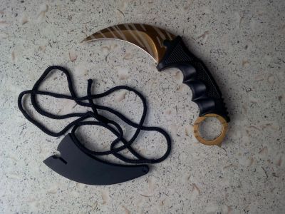 Лот: 7151594. Фото: 1. Керамбит Зуб Тигра csgo. Karambit... Ножи, топоры