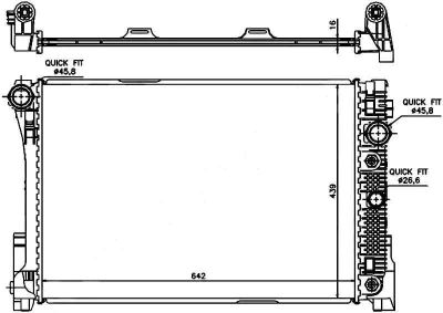 Лот: 6199388. Фото: 1. Радиатор mercedes c-class w204... Двигатель и элементы двигателя