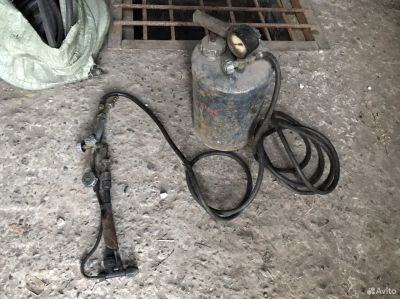 Лот: 20530136. Фото: 1. Бензорез газовый резак. Баллон... Оборудование для газосварки, резки
