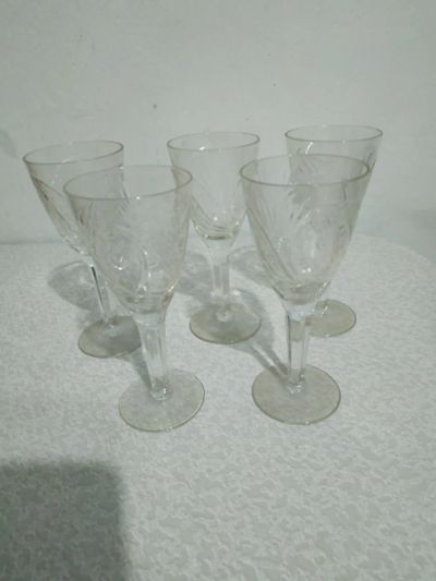 Лот: 19912456. Фото: 1. Стопки хрусталь 5 шт. Рюмки, стопки