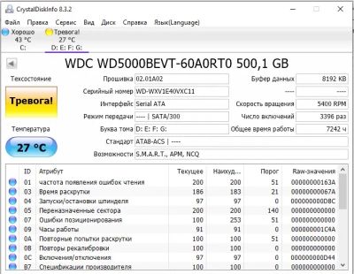 Лот: 19996028. Фото: 1. Жесткий диск WD Blue 500 gb. Жёсткие диски (HDD)