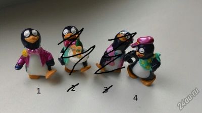 Лот: 4655286. Фото: 1. Фигурки из Киндер Сюрприз, пингвины. Игрушки