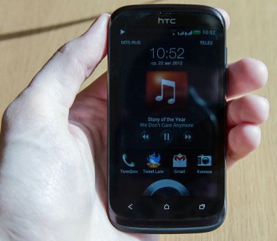 Лот: 4971591. Фото: 1. Смартфон HTC Desire V 4" 4Gb Black... Смартфоны