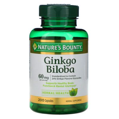 Лот: 16254016. Фото: 1. Nature's Bounty, Ginkgo Biloba... Народная медицина, БАДы