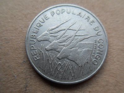 Лот: 10821577. Фото: 1. Республика Конго 100 франков 1971. Африка