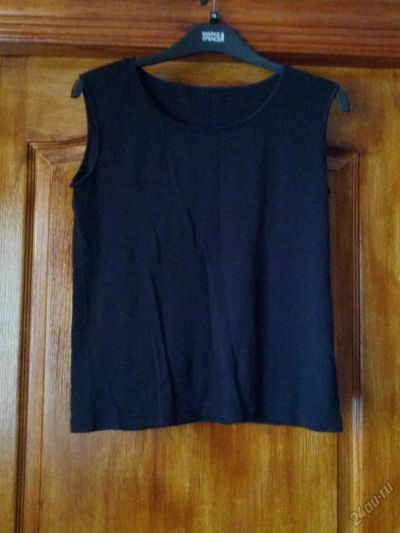 Лот: 5897883. Фото: 1. Майка чёрная 48-50. Футболки, топы и майки