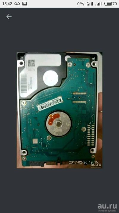 Лот: 9890018. Фото: 1. Жесткий диск неисправный. Жёсткие диски (HDD)