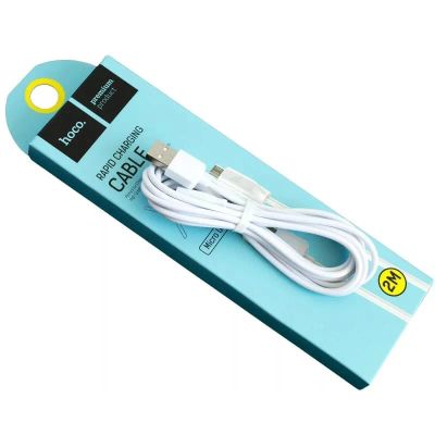 Лот: 21430824. Фото: 1. Кабель USB Hoco X1 Micro белый... Дата-кабели, переходники