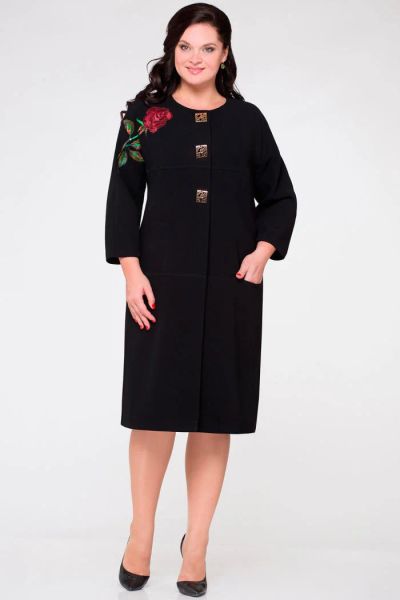 Лот: 7899355. Фото: 1. Костюм №1240/9 р-р. 66 черный. Костюмы
