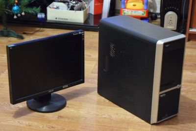 Лот: 5697530. Фото: 1. Компьютер ASUS 3Ггц 4Гб + Монитор... Компьютеры в сборе