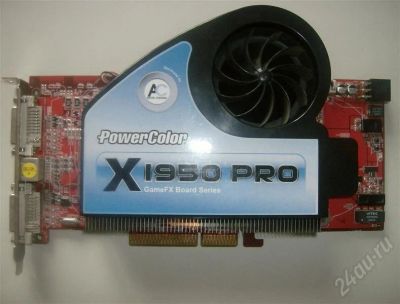 Лот: 516346. Фото: 1. AGP !!! ati radeon x1950 pro 256mb. Видеокарты