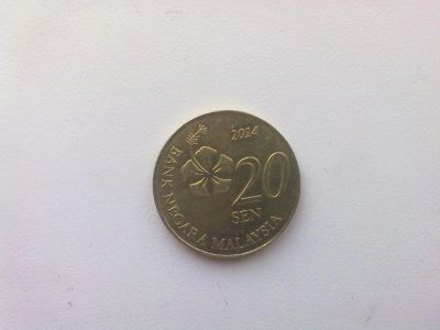 Лот: 5312174. Фото: 1. монета малазии 20 сен 2014год... Азия